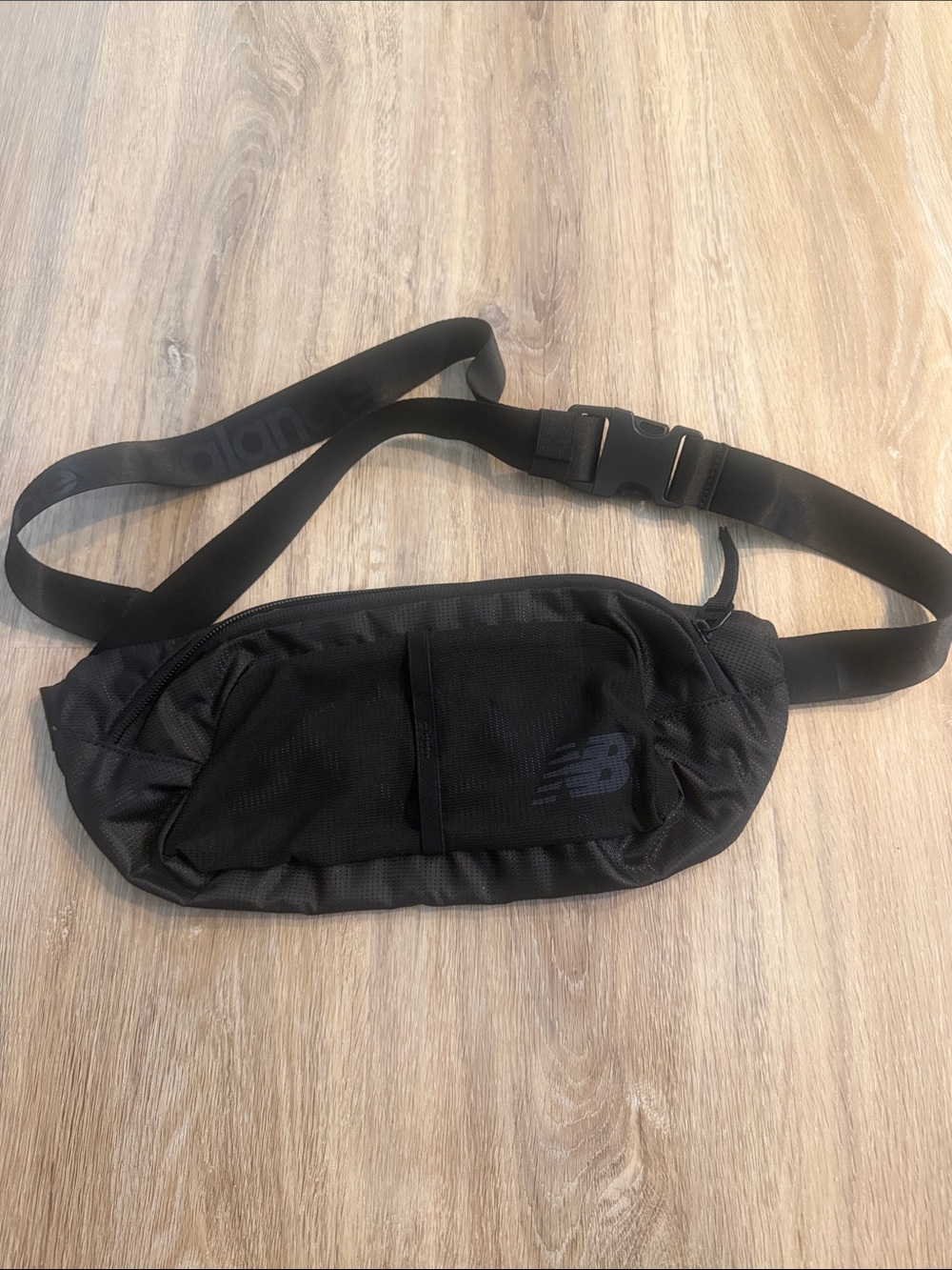 New Balance Black Men's Belt Bag with Subtle Logo